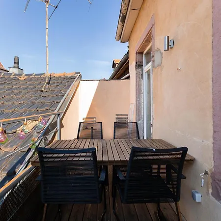 Terrace - Belle Alsace 4 - Bookingalsace Lägenhet Colmar